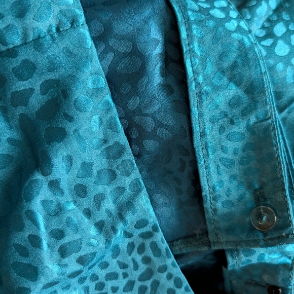 Satan teal wrap skirt (Medium) - Picture 5 of 5